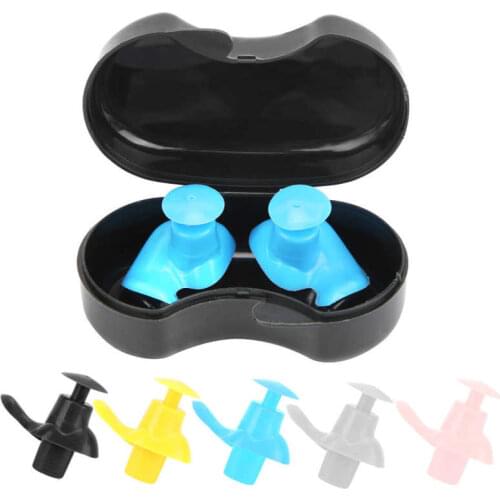 Swimming Ear Plugs Silicone Waterproof Dust-Proof Earplug Protector Spiral Earplug for Children and Adults Swimming Accessory