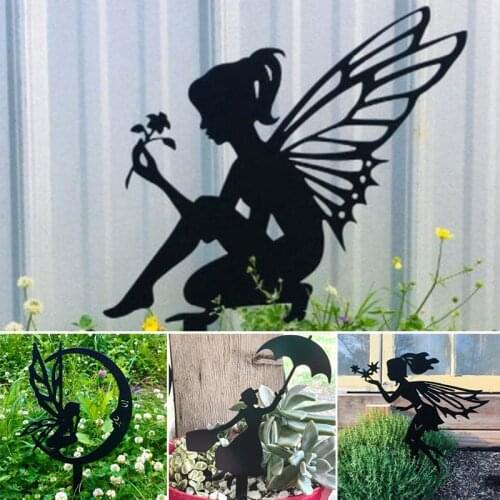 Fairy Garden Metal Iron Crafts Pendant Garden Decoration Indoor and Outdoor Ornaments Interesting MUMR999