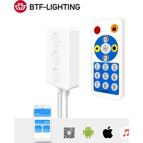 SP601E WS2812B WS2811 Music Controller Built In Mic Dual Signal Addressable Pixels LED RGB Strip Light IOS/Android App DC5V-24V