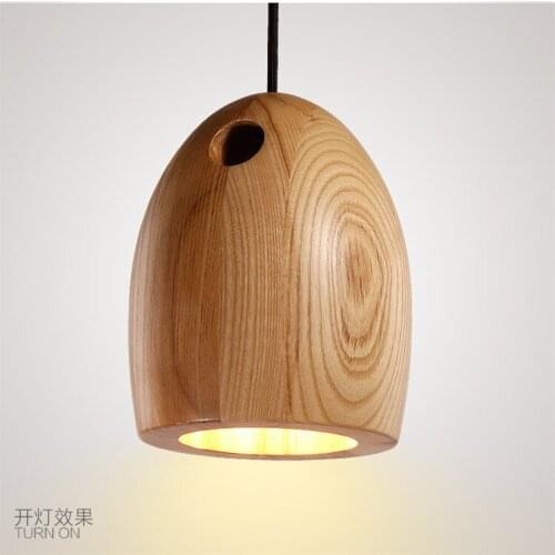 A passion for lighting Solid wood logs contracted hand-carved clothing store cafe restaurant lamp light wood droplight