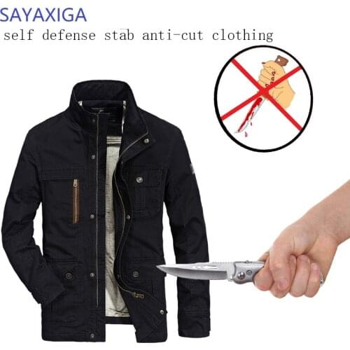 Self Defense Tactical Jackets Anti Cut Anti-Knife Cut Resistant Men Jacket Anti Stab Proof Cutfree Security Soft Stab Clothing