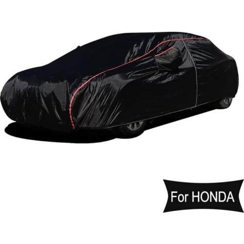 210T Universal full car covers outdoor prevent snow sun rain dust frost wind black for Honda odyssey accord Civic Crider