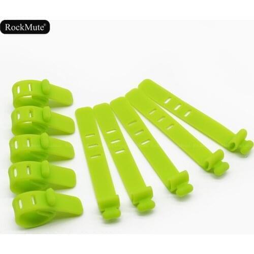 Green Tension Strap Tie Up Rubber Bandage Fixing Oil Pipe/Tubing/Throttle/Brake Clutch Cables/Wires Universal Motorcycle Bike