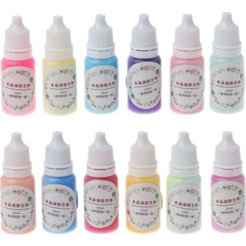12 Colors Liquid Resin Macaron Candy Color Colorant Pigment Dye Epoxy UV Resin Handmade Crafts DIY Jewelry Making Accessories
