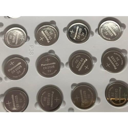 100pcs/lot Panasonic CR2025 Button Cell Batteries CR 2025 3V Lithium Coin Battery For Watch Calculator Weight Scale