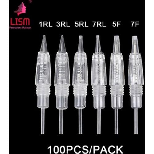 100pcs Profesional Cartridge Needle for Charmant Permanent Makeup Machine Pen V7 Charme Princesse Digital Needles