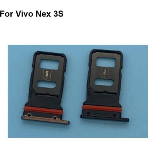 2PCS For Vivo Nex 3S New Tested Good Sim Card Holder Tray Card Slot For Vivo Nex 3 S Sim Card Holder Replacement Parts Nex3s