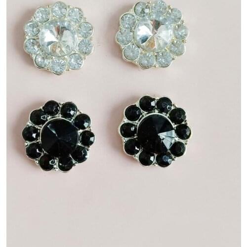 2019New 100Pcs 20mm rhinestones button foy diy wedding collar or hair jewelry accessoriess HZ563