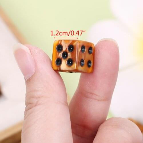 25 Pcs/Set Game Dice Number 12 Square Stripe Creative Dices Party Club Games Lover Gifts For D & D Dungeon Desktop Table Games