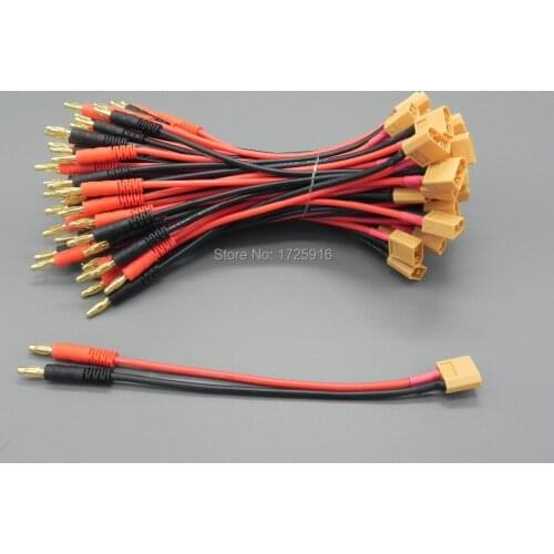 500 piece XT60 Female Connector to 4.0mm banana connector 14 AWG Silicone cable RC battery