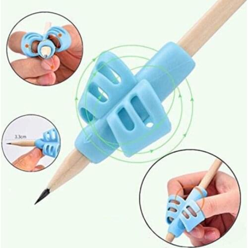 8 Childrens Writing Pencil Pen Holder Children Learn to Practice Silicone Pen Assisted Holding Pen Posture Corrector Students