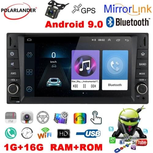 Android Capacitive Touch Screen FM Car DVD Player 7 Inch USB MP5 2 Din Android 9.0 IOS / Android Mirror Link FM Car Radio Wifi