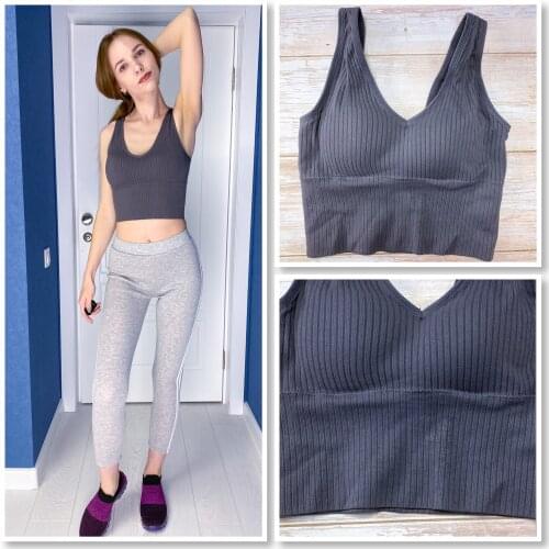New Sexy Push UP Bra Woven Wrapped Top Underwear V-Tie Bra Pad Wireless Sports Bras Women Yoga Vest Underwear Bralette Seamless