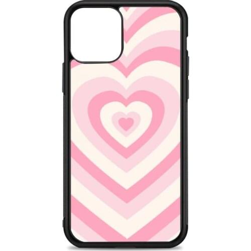 Rose latte love Phone Case for iPhone 12 mini 11 pro XS Max X XR 6 7 8 plus SE20 High quality TPU silicon and Hard plastic cover