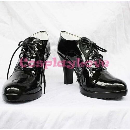 Custom Made Black Conerlia Cosplay Shoes Boots From Black Butler Kuroshitsuji Cosplay For Christmas Halloween CosplayLove