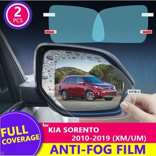 For KIA Sorento 2010-2019 (XM/UM) Rearview Mirror Film HD Anti-Fog Anti-Scratch Rainproof Auto Mirror Sticker Car Accessories
