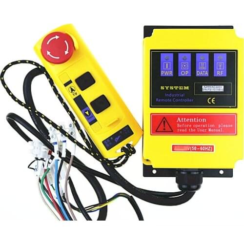 A2HH electric hoist with a direct control type industrial remote control built-in contactor with emergency stop