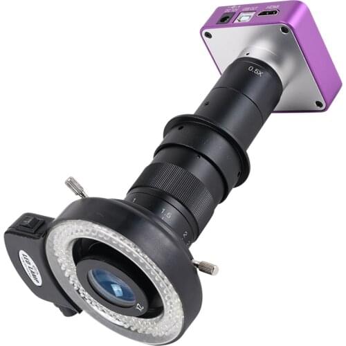 51MP 2K 1080P 60FPS 180X C-Mount Lens FHD HDMI Industrial Electronics 5800WUSB Microscope Camera for Phone Repair Soldering