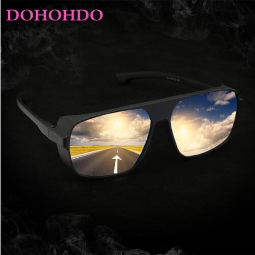DOHOHDO Classic Polarized Sunglasses Men Women Retro Brand Designer Male Sun Glasses HD Mirror Driving Fishing Square Sunglasses
