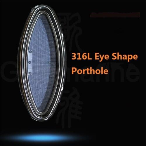 316L Stainless Steel Eye Shape Opening Portlight Porthole Hatch 3 Sizes For Marine Boat Yacht