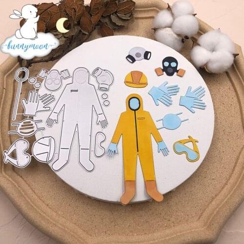 Bunnymoon Suit Metal cutting dies stencil Greeting Card Decoration DIY Scrapbooking Scrapbook Paper Photo Album