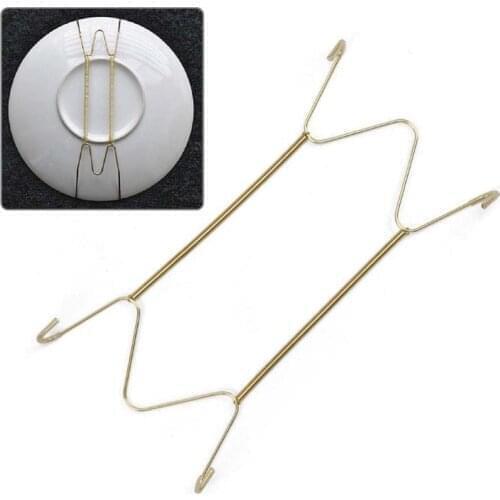 5 Sizes Wall Display Plate Dish Hangers Holder & Racks W Type Invisible Spring Hanging Hook Plates Home Decorating Porch Decor