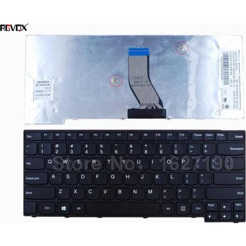 New US Laptop Keyboard For LENOVO E40-70 E40-30 E40-45 E40-80 E40-81 E41-70 BLACK FRAME BLACK WIN8 With cable folded