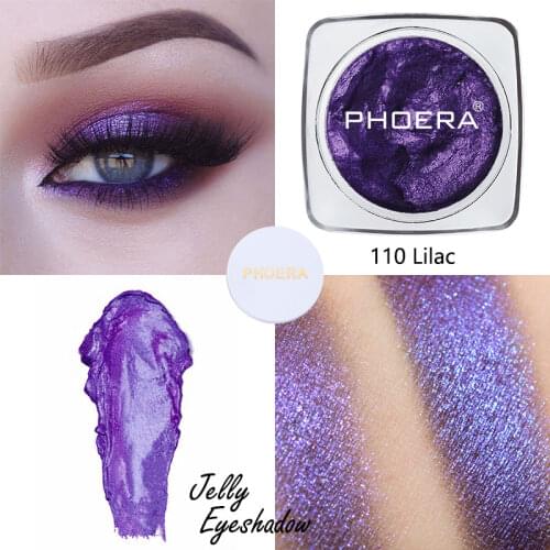 PHOERA 1PC Single Glitter Eyeshadow Palette Eye Jelly Highlighter Pigment Glitter Shimmer Eye Shadow Festival Decoration TSLM2