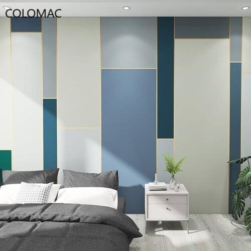 Colomac Custom Simple Geometric Wallpaper Beauty Salon Clothing Store Bedroom Home Decoration Mural Wall Decor Drop Shopping