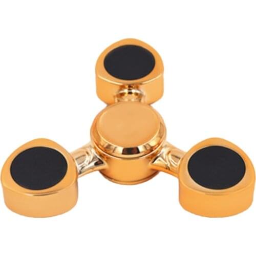 Hand Spinner Finger Spin Toy Plastic Tip for Stress Out Autism Relief Rotation Interest Pressure Reducing Electroplating Metal