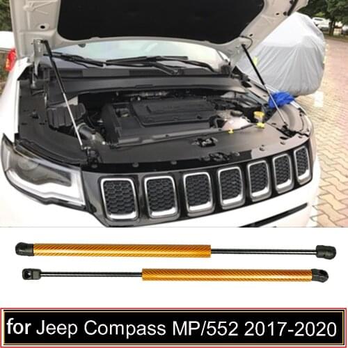 2PCS Auto Front Hood Bonnet Modify Gas Struts Lift Support for 2017-present Jeep Compass MP/552 Damper Gas Shock