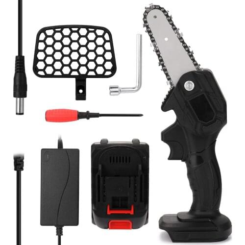 4 Inch Mini Electric Chain Saw With Battery Woodworking Pruning One-handed Garden Tool Set Rechargeable EU/US/AU/UK Plug