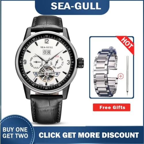 Mens Watch Seagull 219.328 Automatic Mechanical Self Winding Classic Flywheel Watches for Men 2020 Luxury