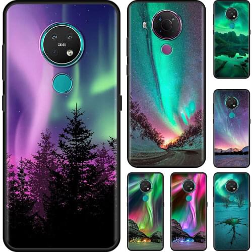 Northern Lights Sky Cell Phone Case for Nokia 5.4 7.2 3.4 5.3 2.3 3.2 8.3 5G 2.4 2.2 4.2 1.3 1.4 C20 G20 X20 Cover Coque