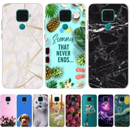 Nova 5i Pro Case For Huawei Nova 5i Pro Case Silicone Marble For Huawei Mate 30 Lite Nova 5i Nova5i 5 i Pro Global Phone Cases
