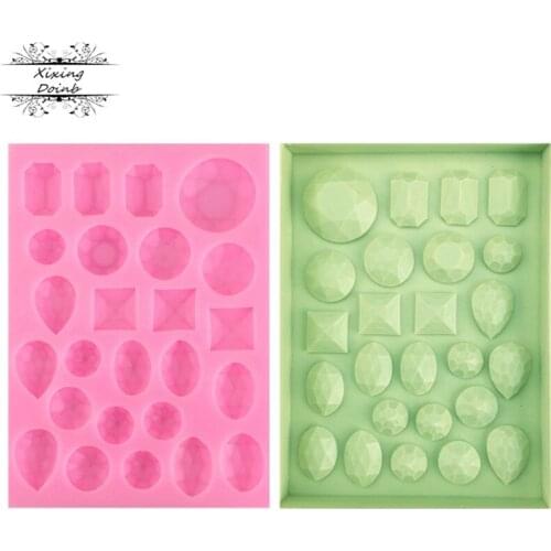 1 piece of gem jelly mould diamond cake decoration tool fudge chocolate dessert tool cake decoration
