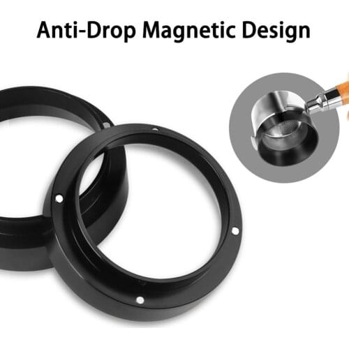 Coffee Powder Tool Aluminum Anti-drop Dosing Ring for Replacement Coffee Tamper Brewing Bowl Ring 51/53/58MM