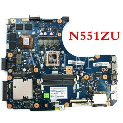 N551ZU mainboard REV2.0 For ASUS N551ZU N551Z Laptop motherboard Tested Working free shipping
