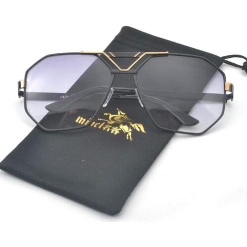 MINCL/New Style 2019 Luxury Brand Designer Large Frame Transparent Black Sunglasses Men Women Vintage Oversized Glasses Man NX