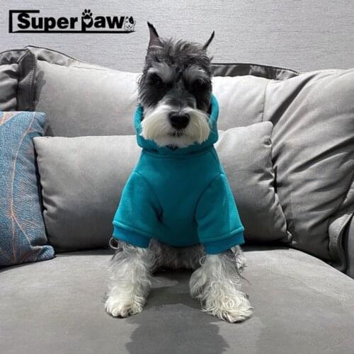 Fashion Pet Dog Hoodie Winter Warm Coat Sweater Jumper Jacket Clothes For Small Medium Dogs Schnauzer French Bulldog Pug BGC13