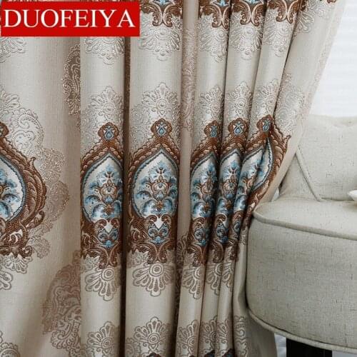 New Modern High-grade Curtain Linen Jacquard Linen High Shading Finished Product Custom Simple Curtains for Living Room Bedroom