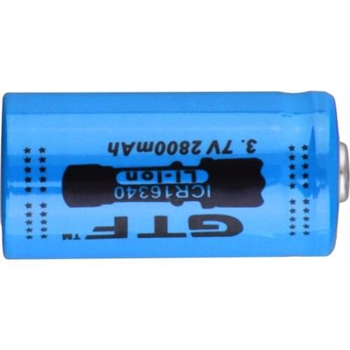New 3.7V 2800mAh 16340 Lithium Li-ion Battery CR123A CR123 3.7V Rechargeable Batteries for Laser Pen LED Flashlight 16340 Cells