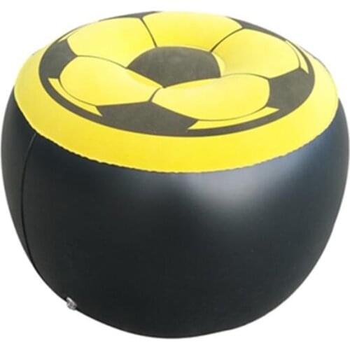 Portable Inflatable Stool with Air Pump, 30x45cm Football Surface Inflatable Stool for Indoor, Outdoor, Kids or Adults, Camping