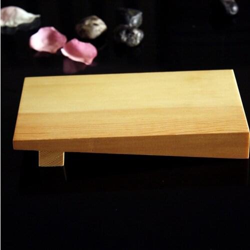 Japan Style Rectangle Wooden Sushi Plate Stations beech Traditional Tableware Cooking Utensils Sushi Tray Eco-friendly