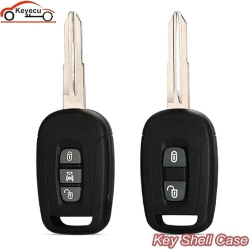 KEYECU Replacement 2 Buttons 3 Buttons Remote Car Key Shell Case Fob For Chevrolet Captiva 2008 2009 2010 2011 2012 2013
