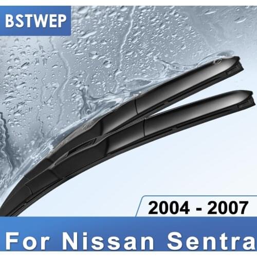 BSTWEP Hybrid Wiper Blades for Nissan Sentra Fit hook Arms