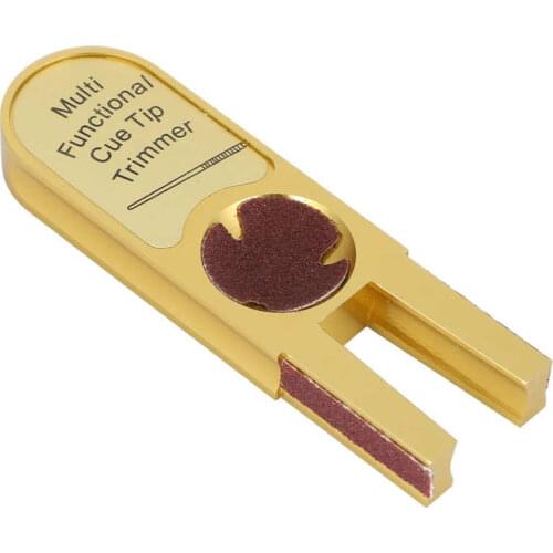Billiards Pool Cue Tip Shaper Snooker Billiard Club Cue Tips Polisher Burnisher Trimmer Multifunctional Metal Billiards Supplies