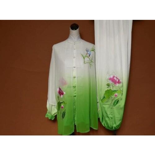 Wushu taichi taiji clothes changquan uniform Martial arts competition clothing embroidered kungfu nanquan taolu clothes uniform