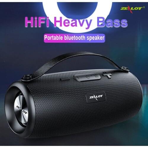 ZEALOT S34 Portable Bluetooth Speakers Wireless Soundbox Computer With Radio Subwoofer Outdoor Boombox Music Center Audio System