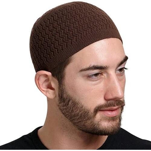 Women Cotton Knit Hat Knitted Beanies Skullies Winter Warm Headwear Men Women Wave Jacquard Neutral Dome Warm Woolen Cap